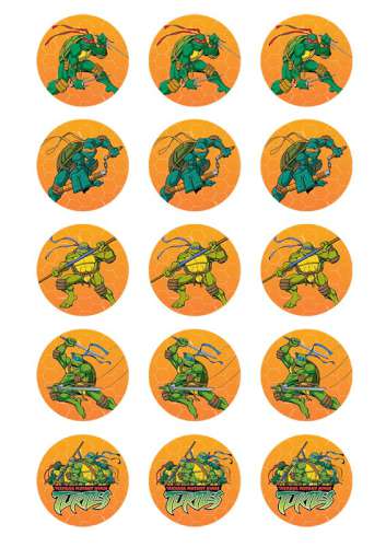 Teenage Mutant Ninja Turtles Cupcake Images - Click Image to Close